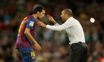 Sergio Busquests & Pep Guardiola